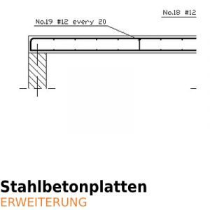 ArCADia BIM Bewehrung und Konstruktion - Betonplatten Stahlbetonplatten